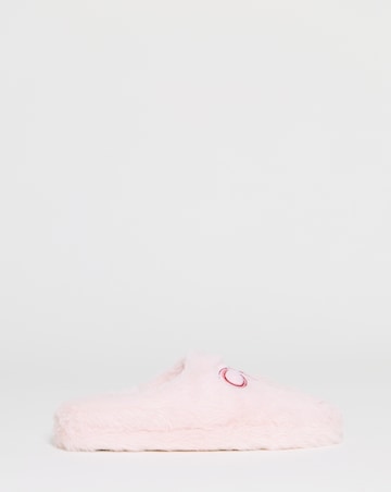Sonnet Bow Fluffy Slippers - Extra Wide Fit (EEE)