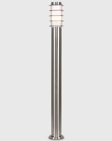 ValueLights Wharf 4 Pack 1m Outdoor Wired Bollard Light Posts - Bulbs Included