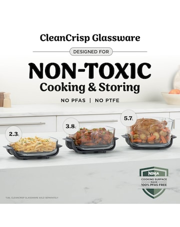 Ninja CRISPi PRO 5 in 1 Glass Air Fryer White