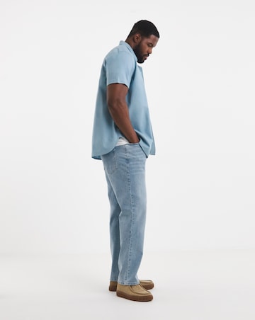 Short Sleeve Linen Blend Shirt