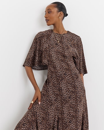 Joanna Hope Animal Print Tea Dress