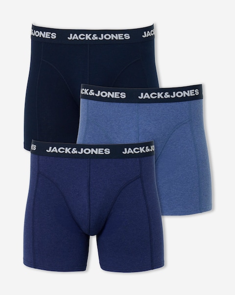 JACK & JONES Fax 3 Pack Trunks - Blue Multi