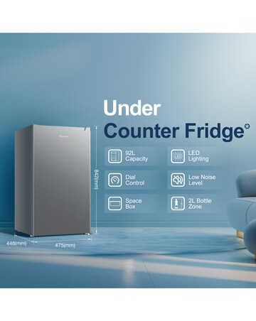 Fridgemaster MUL4892MES Under Counter Fridge - Silver E Rated