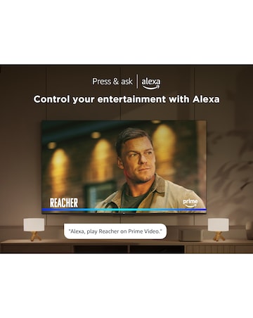 TCL 75T6C-UK 75in 4K QLED HDR Smart Fire TV with Freely
