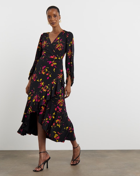 Joanna Hope Floral Print Luxe Jersey Maxi Dress