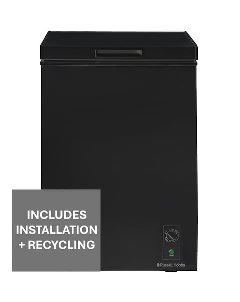 Russell Hobbs RH99CF0E1B 99L Chest Freezer Black + Install