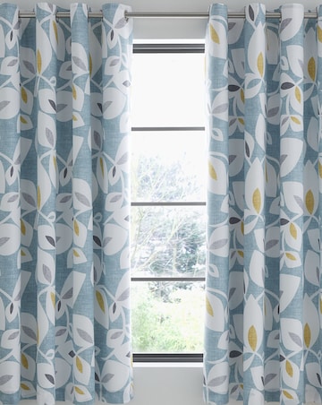 Catherine Lansfield Inga Leaf Curtains