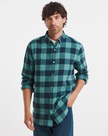 Long Sleeve Check Flannel Shirt