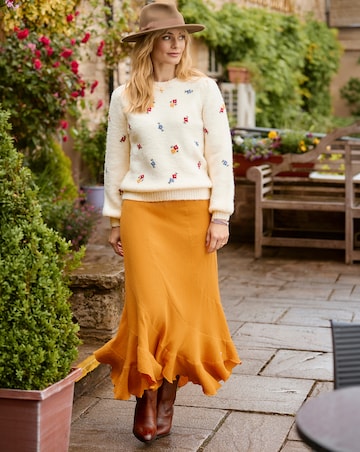 Joe Browns Ditsy Floral Embroidered Jumper