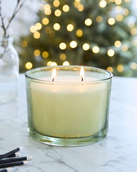 Winter Morning Eucalyptus & Cedar Boxed Glass Candle