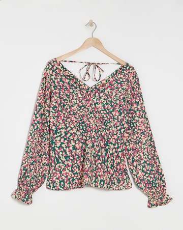 V Neck Tea Top