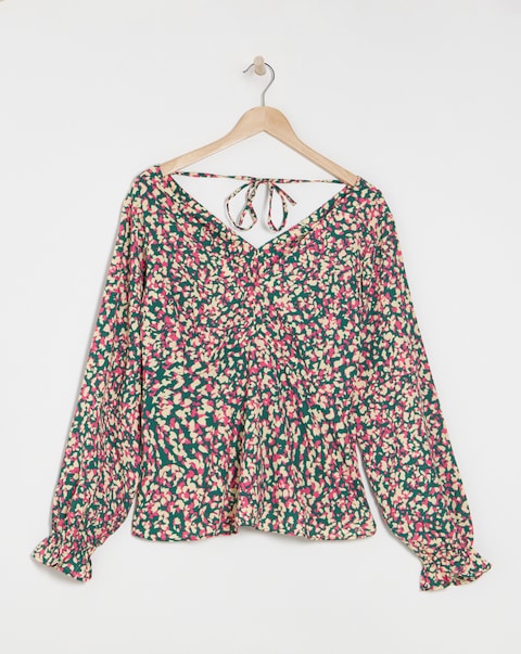 V Neck Tea Top