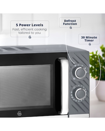 Swan Windsor Microwave Grey