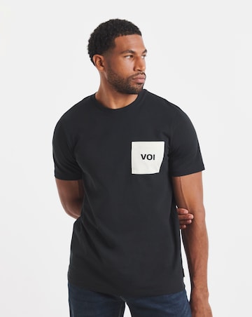 Voi Contrast Pocket T-shirt Long Length