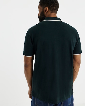 Jack & Jones Paulos Tipped Polo - Dark Green