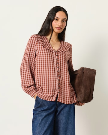 FatFace Alba Gingham Blouse