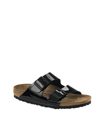 Birkenstock Arizona Black Patent Sandals - Standard Fit (D)