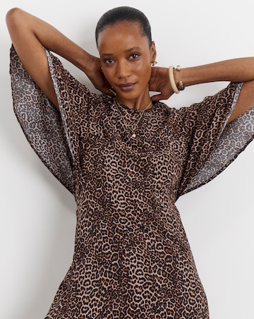 Joanna Hope Animal Print Tea Dress