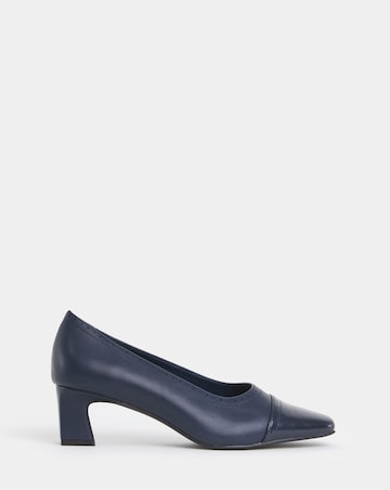 Autumn Flared Block Heel Court Shoes - Wide Fit (E)