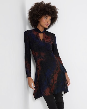 Joe Browns High Neck Floral Jacquard Tunic Top
