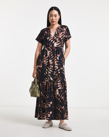 Notch Neck Maxi Dress
