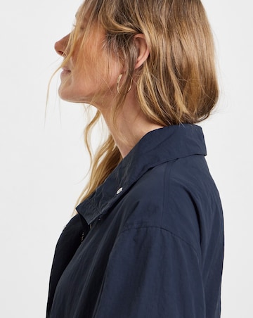 Navy Hooded Parka Jacket