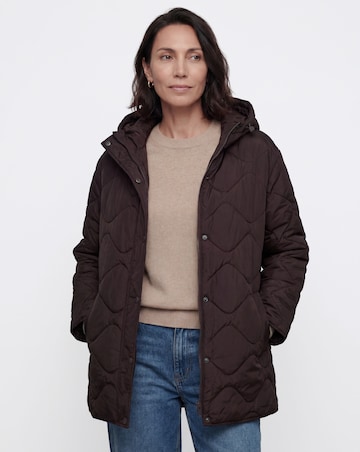 Chocolate Short Quilted Jacket