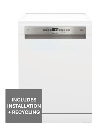 Hotpoint HD7FHP33UK Full Size Dishwasher - 14 Place Settings - White + Install
