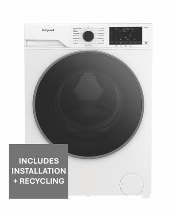 Hotpoint HBD 8680 ANTI STAIN UK 8+6kg- White + Installation