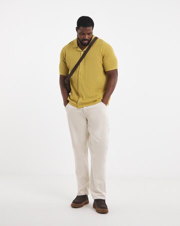 Knitted Revere Collar Shirt