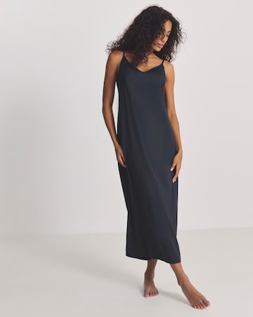 Pretty Secrets 2 Pack Maxi Slips Length 52in - Black/Almond