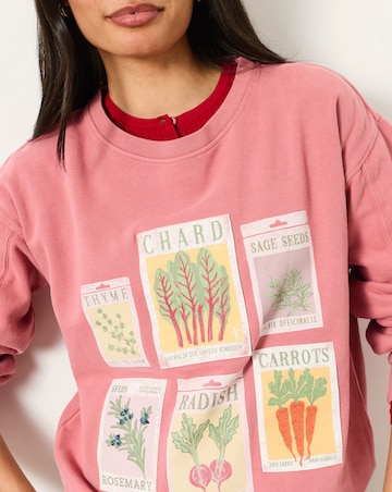 FatFace Alex Seed Graphic Crew Neck Top