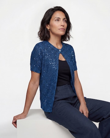 Sequin Knitted Cardigan