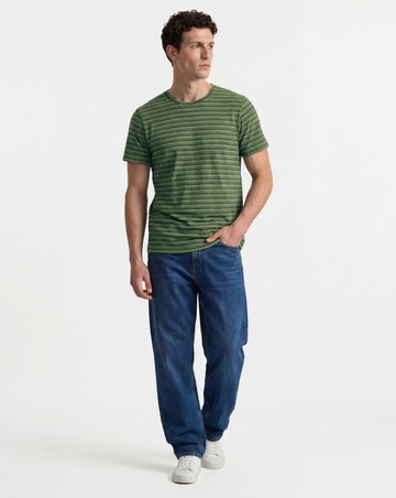 Yarn Dyed Stripe Crew Neck T-Shirt Long