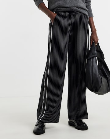 Stripe Trouser With Side Panel