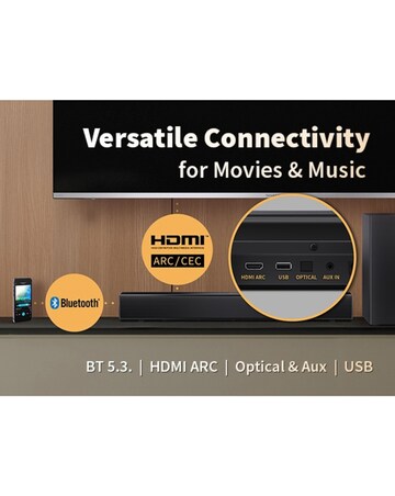 Sharp 240W 2.1 Compact Soundbar