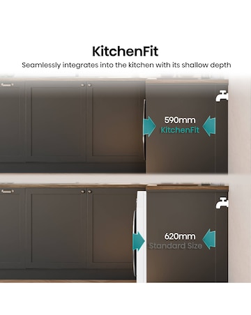 Hisense 5i 9kg KitchenFit Heat Pump Dryer White