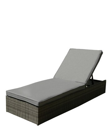 Charles Bentley Rattan Sun Lounger