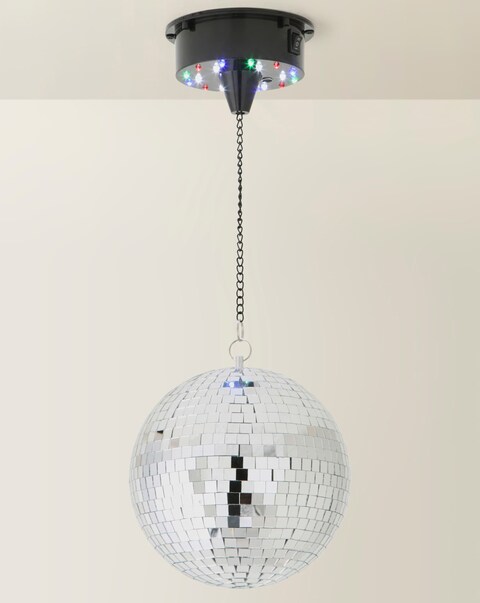 ValueLights Novelty Rotating Battery Operated Disco Ball Ceiling Light