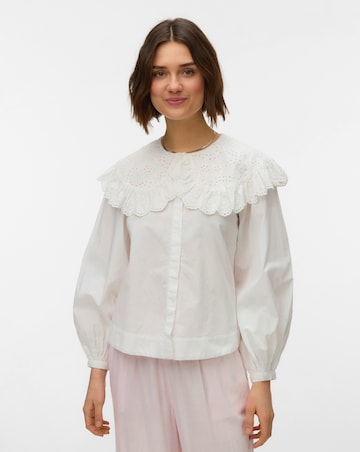 Vero Moda Lilo Collar Woven Blouse