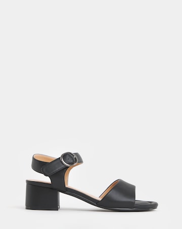Robin Two Part Block Heel Sandals - Wide Fit (E)