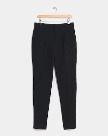 Linen Blend Elasticated Tapered Trouser