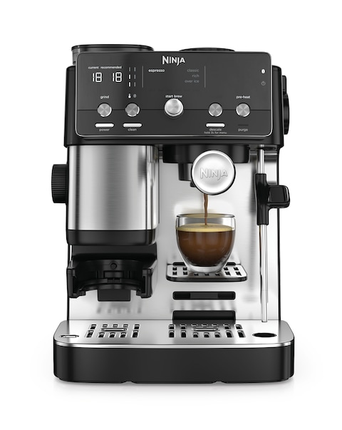Ninja Luxe Cafe MINI Espresso Machine ES301UK Black & Stainless Steel