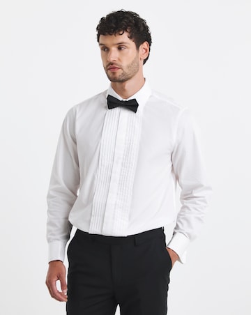 Cotton Poplin Dinner Shirt Set With Bow Tie