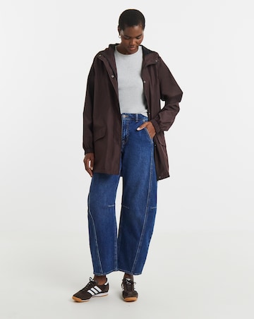 Chocolate Fishtail Lightweight Raincoat