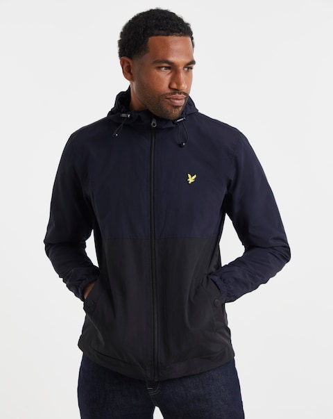 Lyle & Scott Colourblock Hooded Jacket - Navy