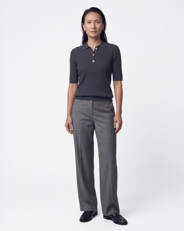 Eversoft Ribbed Henley Collared Jumper