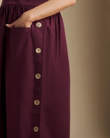 Julipa Button Detail Midi Dress