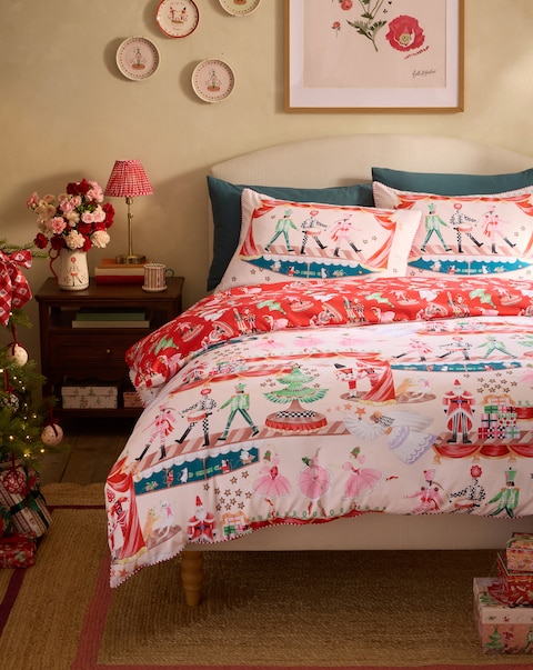 Cath Kidston Christmas Nutcracker Scene Duvet Cover Set