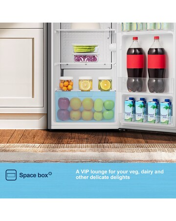 Fridgemaster MUL4892MES Under Counter Fridge - Silver E Rated